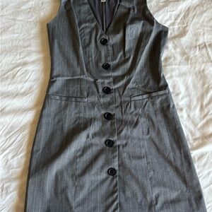 Target Gray Pinstripe Mini Dress